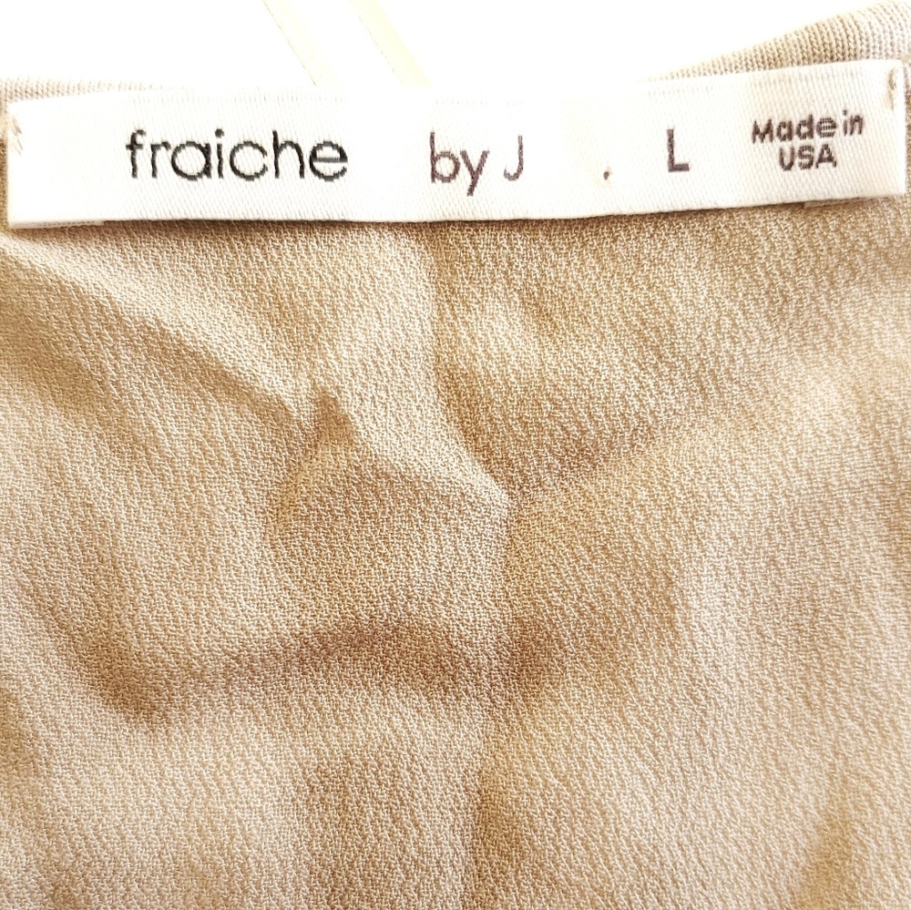 FRAICHE by J racerback sharkbite tie dye tank top - Picture 4 of 5